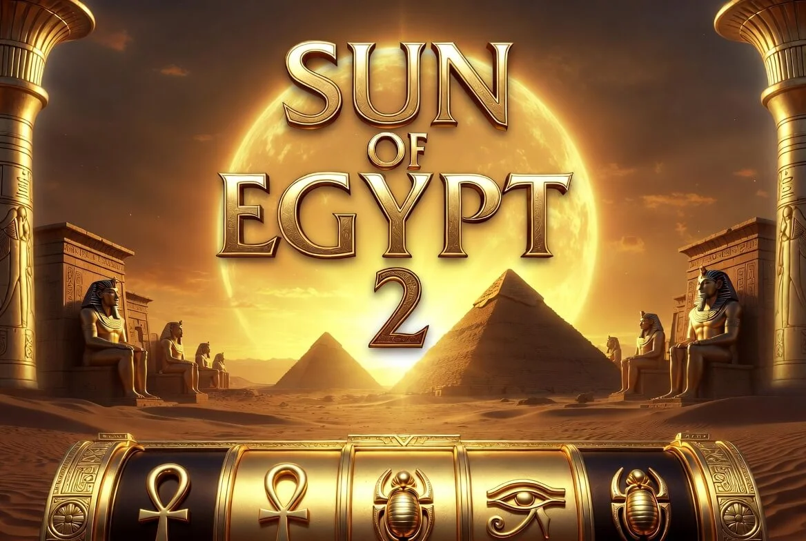 Sun of Egypt 2 demo — главный экран слота на барабанах 6×4